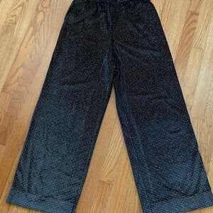 Victoria's Secret Black Shimmer bottoms holiday collection Size Large